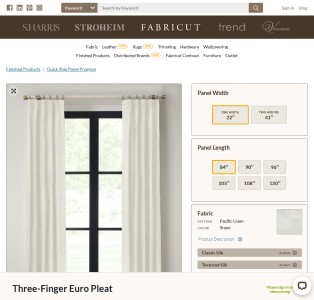 Fabricut.com Quick Ship Panels